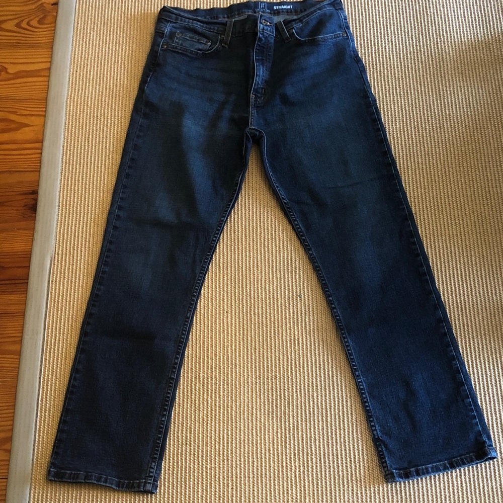 George Dark Indigo Straight Leg Jeans Preowned Size 34-30